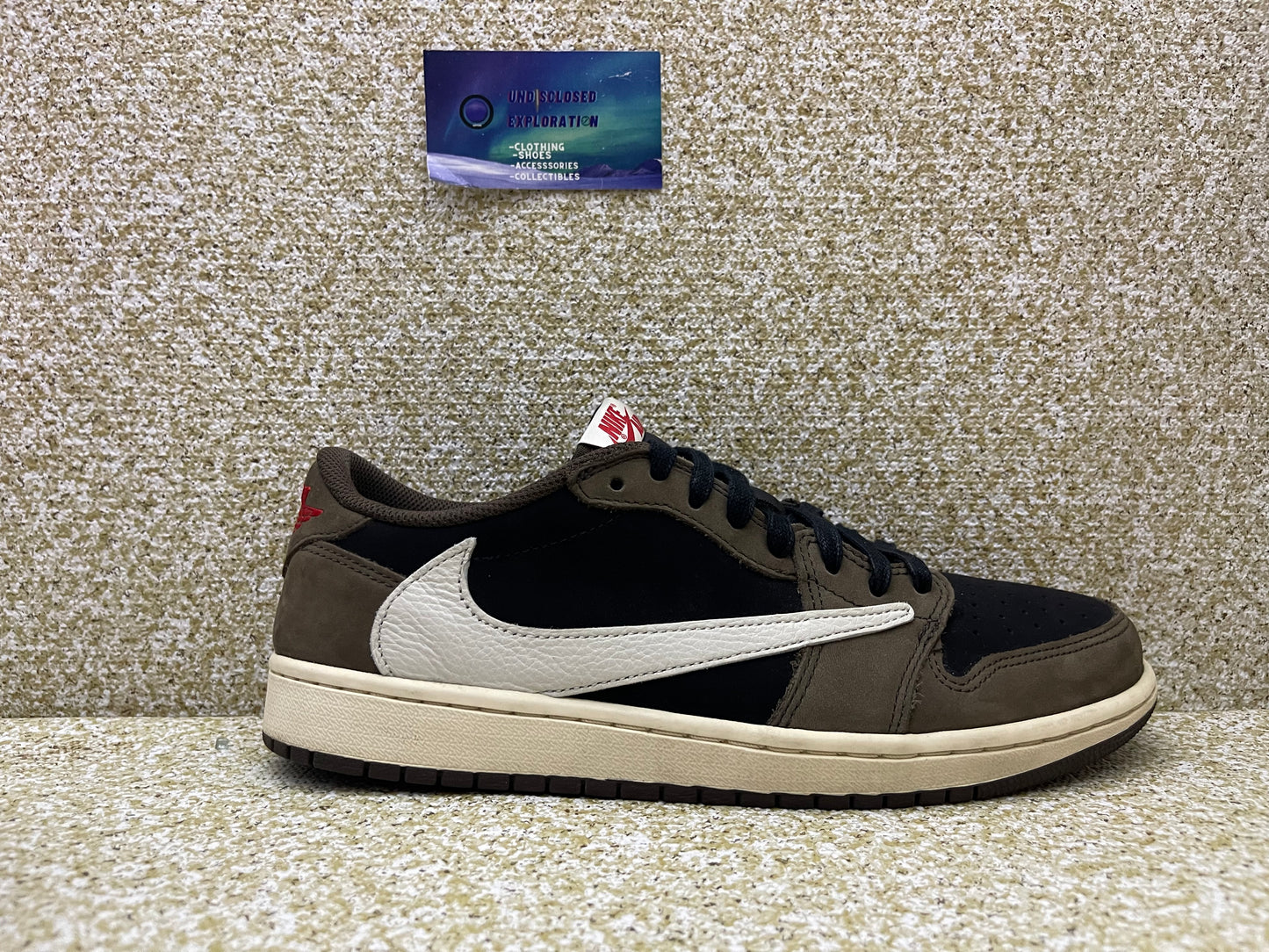 Jordan 1 Low Travis Scott Mocha 10 Men/11.5 Women “Preowned”