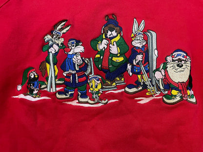 Vintage 1990s Looney Tunes embroidered crewneck