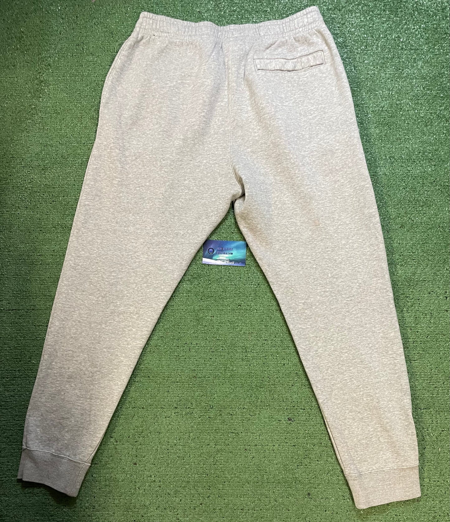 Nike grey embroidered sweatpants
