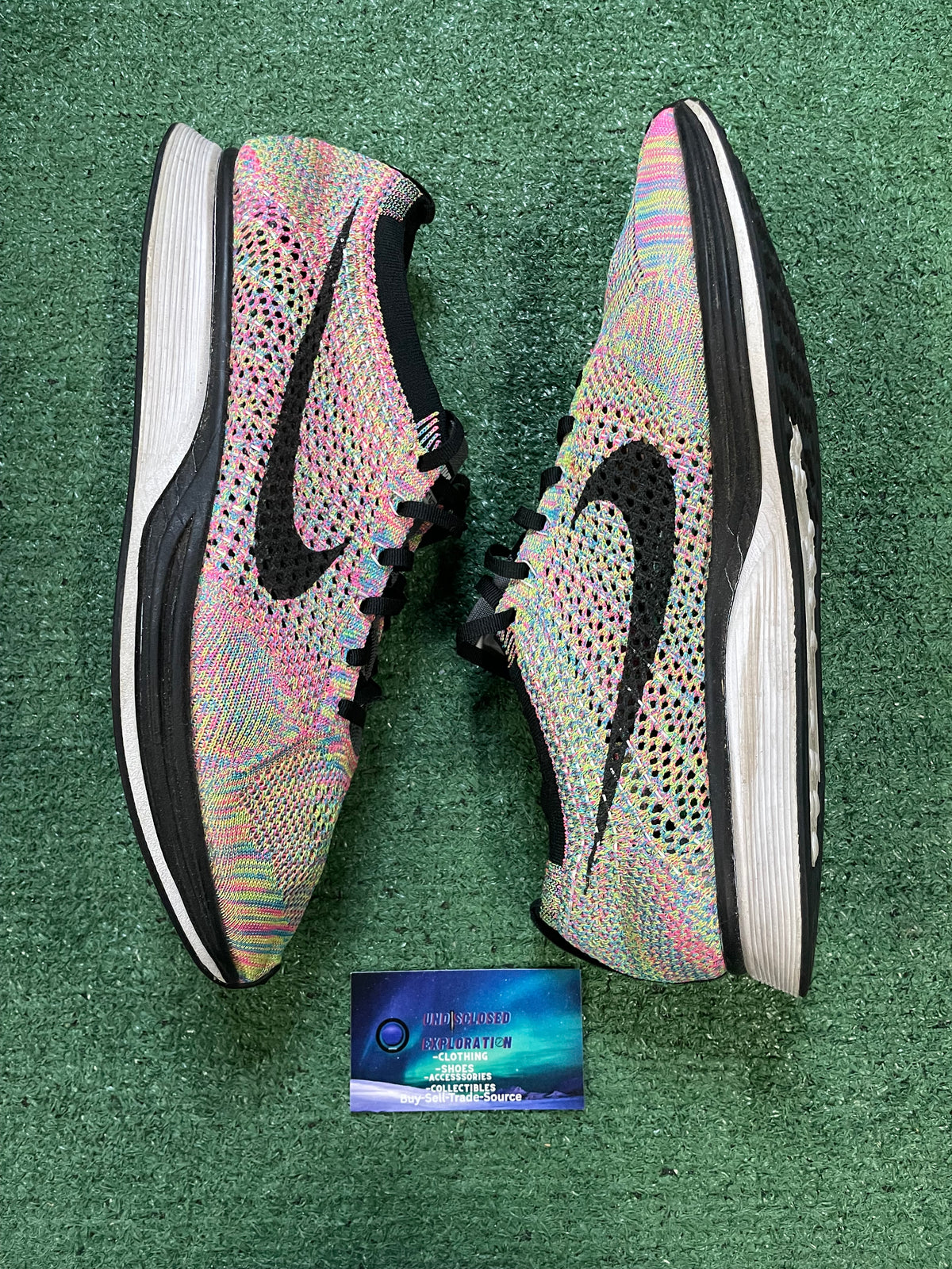Nike Flyknit Racer multicolor size 13men/14.5women