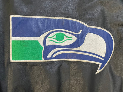 Vintage 1990s Seattle Seahawks starter leather jacket