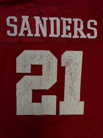 Vintage 1990s Deion Sanders #21 San Francisco 49ers mesh Jersey