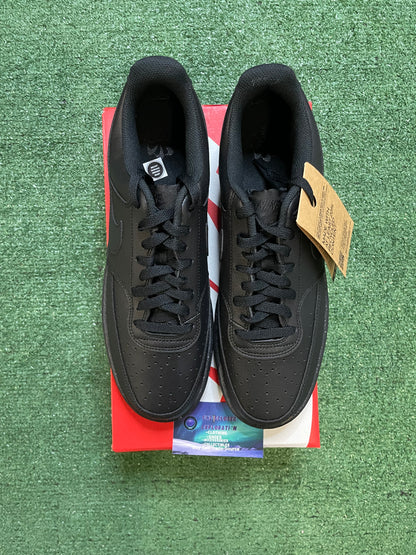 Nike Court Vision low triple black  next nature