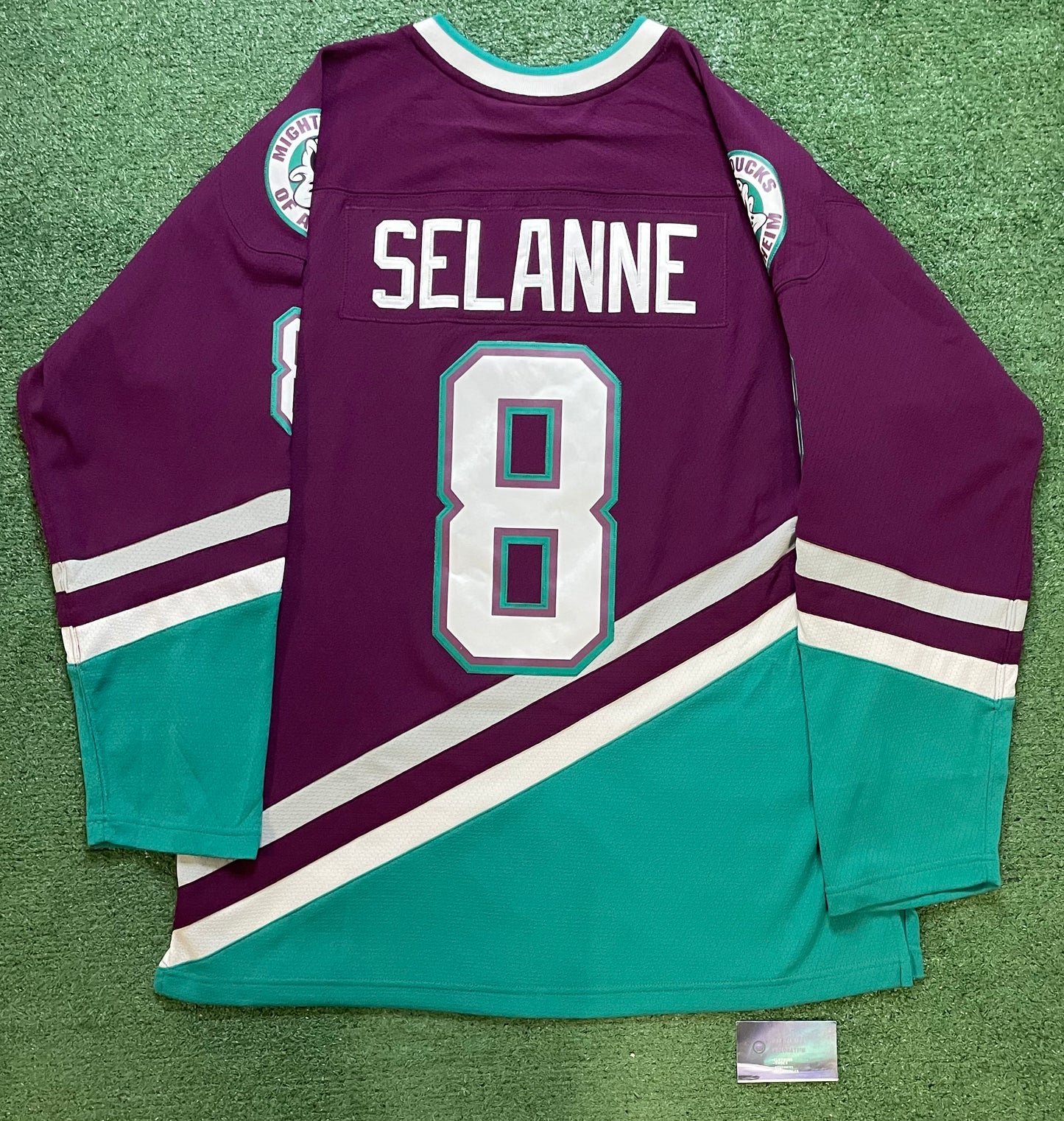 Mitchell & ness Anaheim Mighty Ducks Teemu Selanne #8 hockey jersey