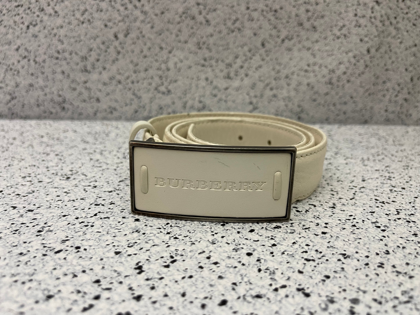 Burberry White Belt