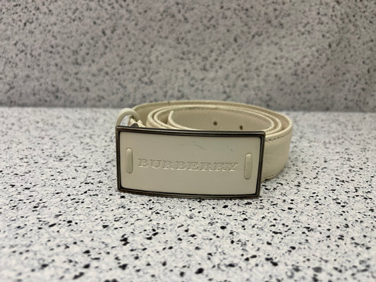 Burberry White Belt