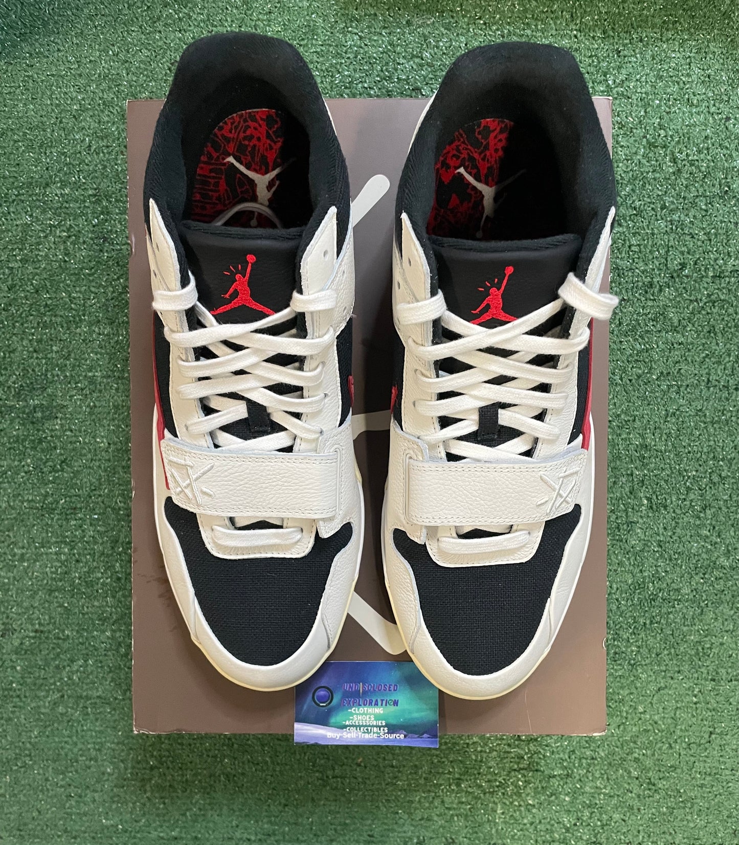 Travis Scott Jordan Jumpman Jack university red size 15men/16.5women