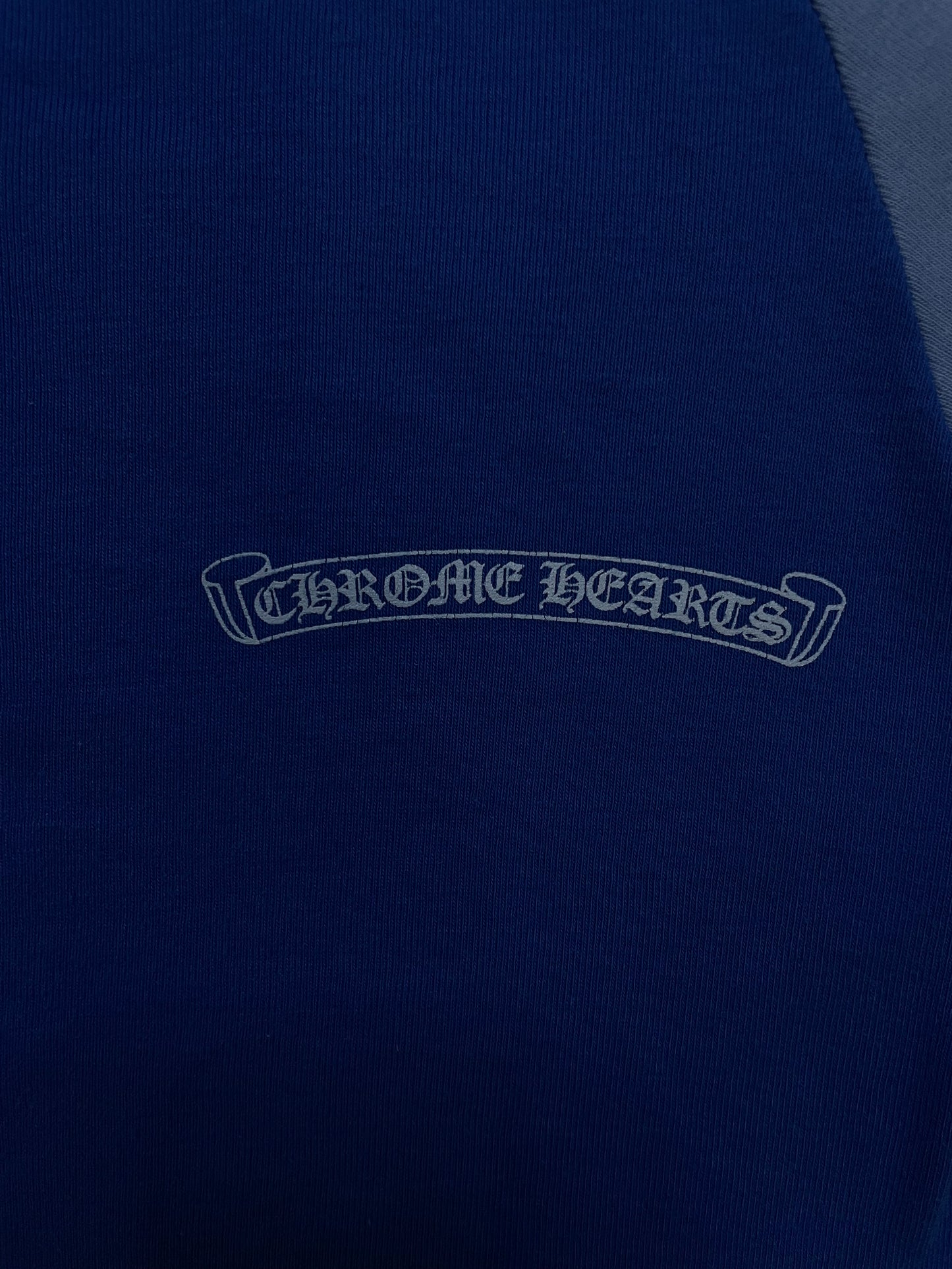 Chrome Hearts women’s baby blue baseball longsleeve