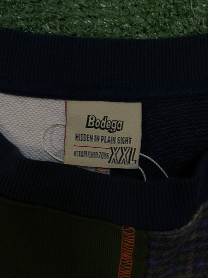 Bodega patchwork colorblock crewneck