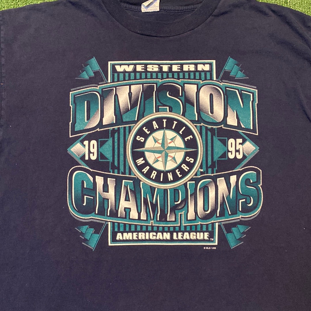 Vintage Seattle Mariners 1995 Western division champions T-shirt