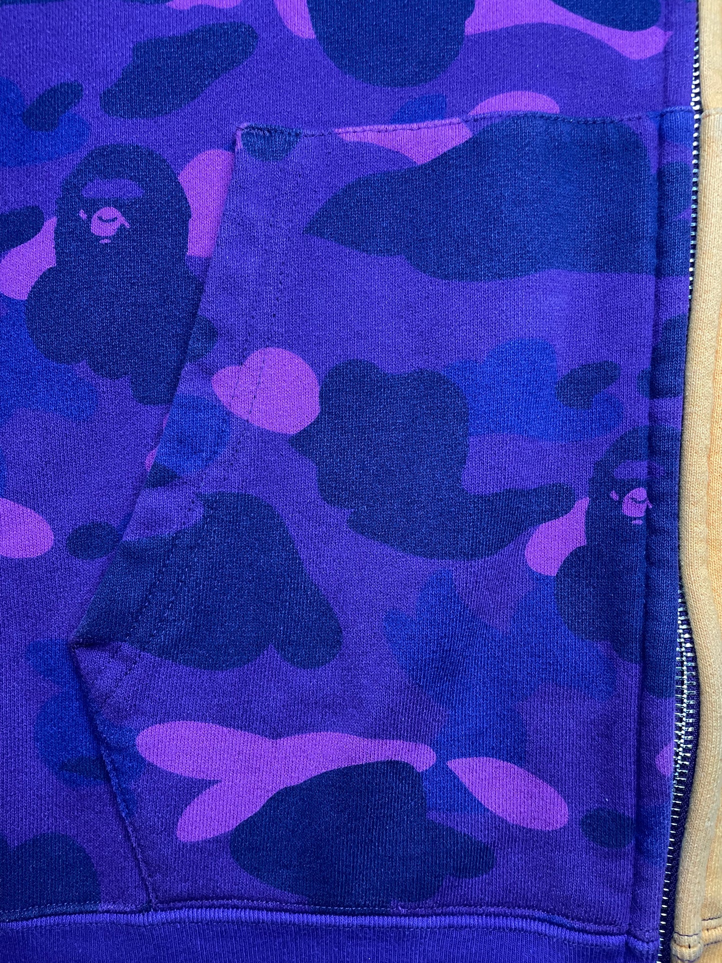 Bape Color Camo Tiger Shark Half Full Zip Hoodie