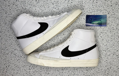 Nike Blazer White Black 10 Men/11.5 Women “Preowned”