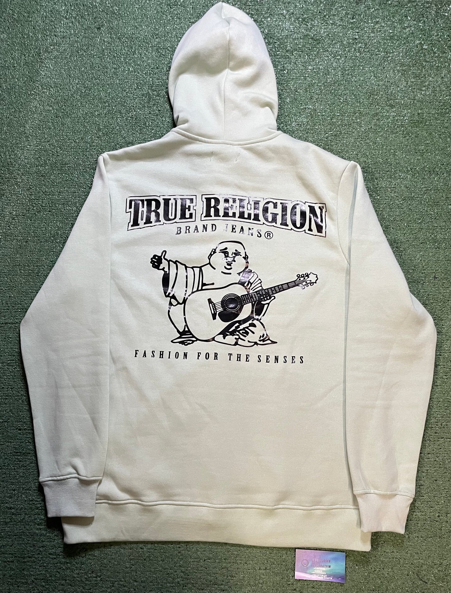 True Religion Slit green arch hoodie