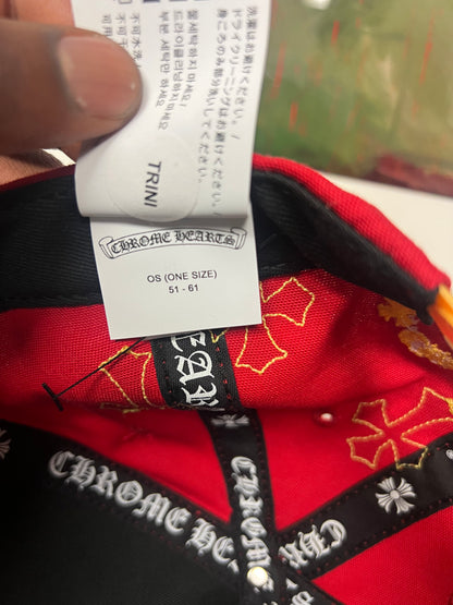 Chrome Hearts CH Cross Patch Red/Yellow hat