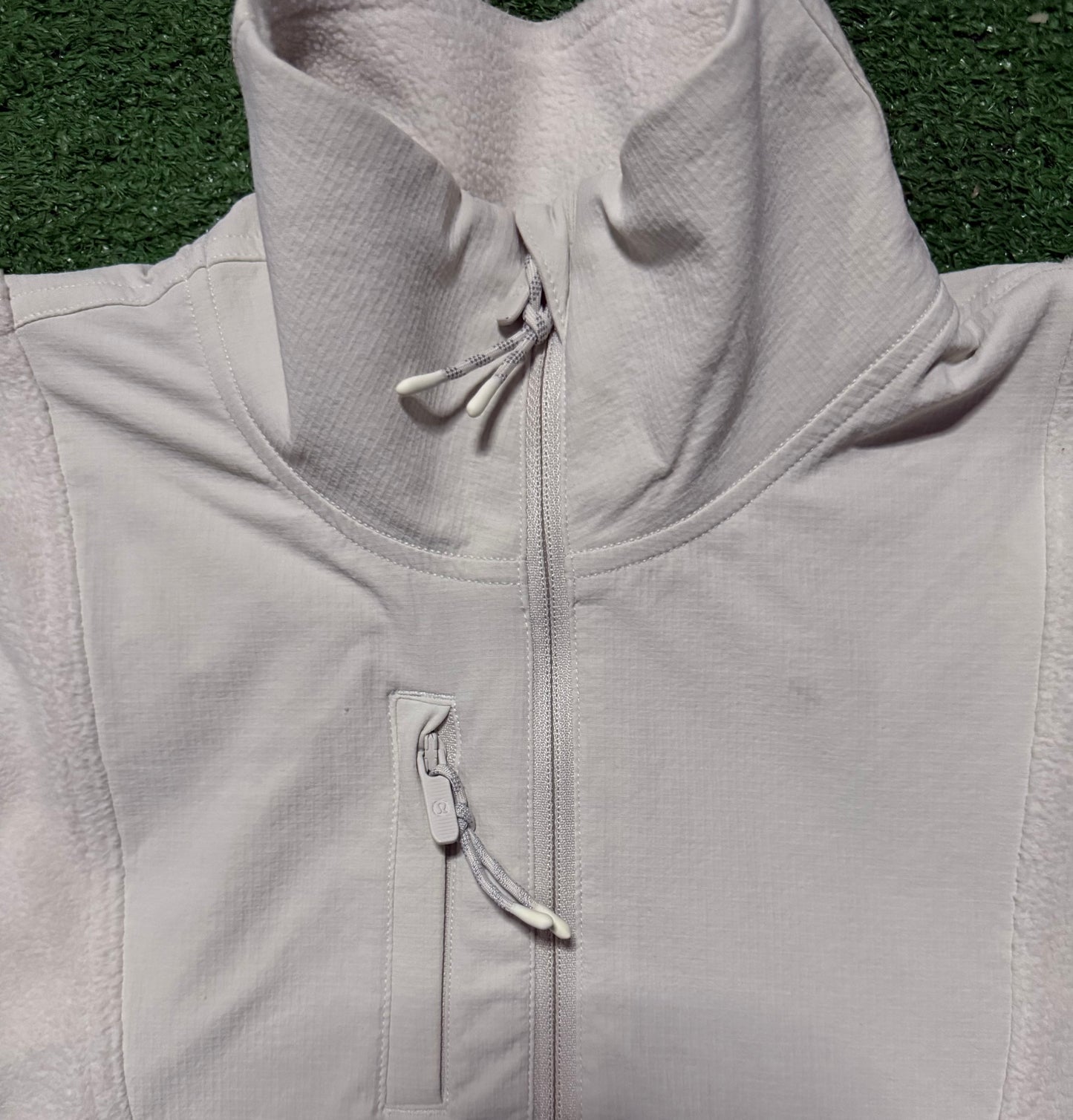 Lululemon Brushed Softstreme Ribbed Quarter Zip Fleece