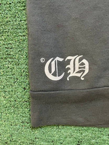 Vintage Chrome Hearts grey zip up hoodie