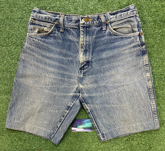 Vintage 1980s Rustler legendary gold blue jean shorts