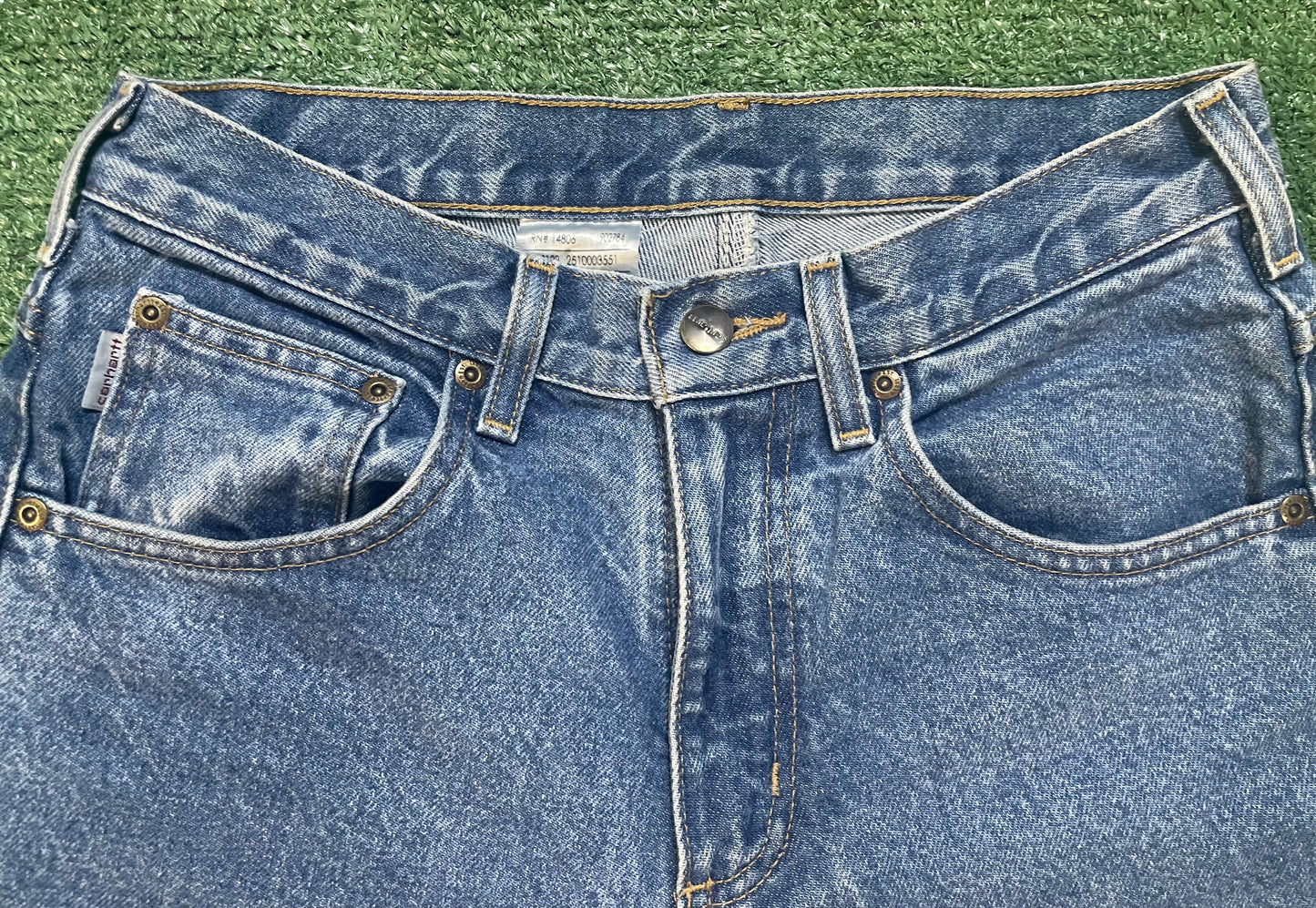 Carhartt straight leg blue jeans