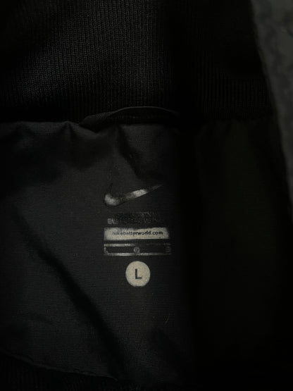 Nike black and white track jacket