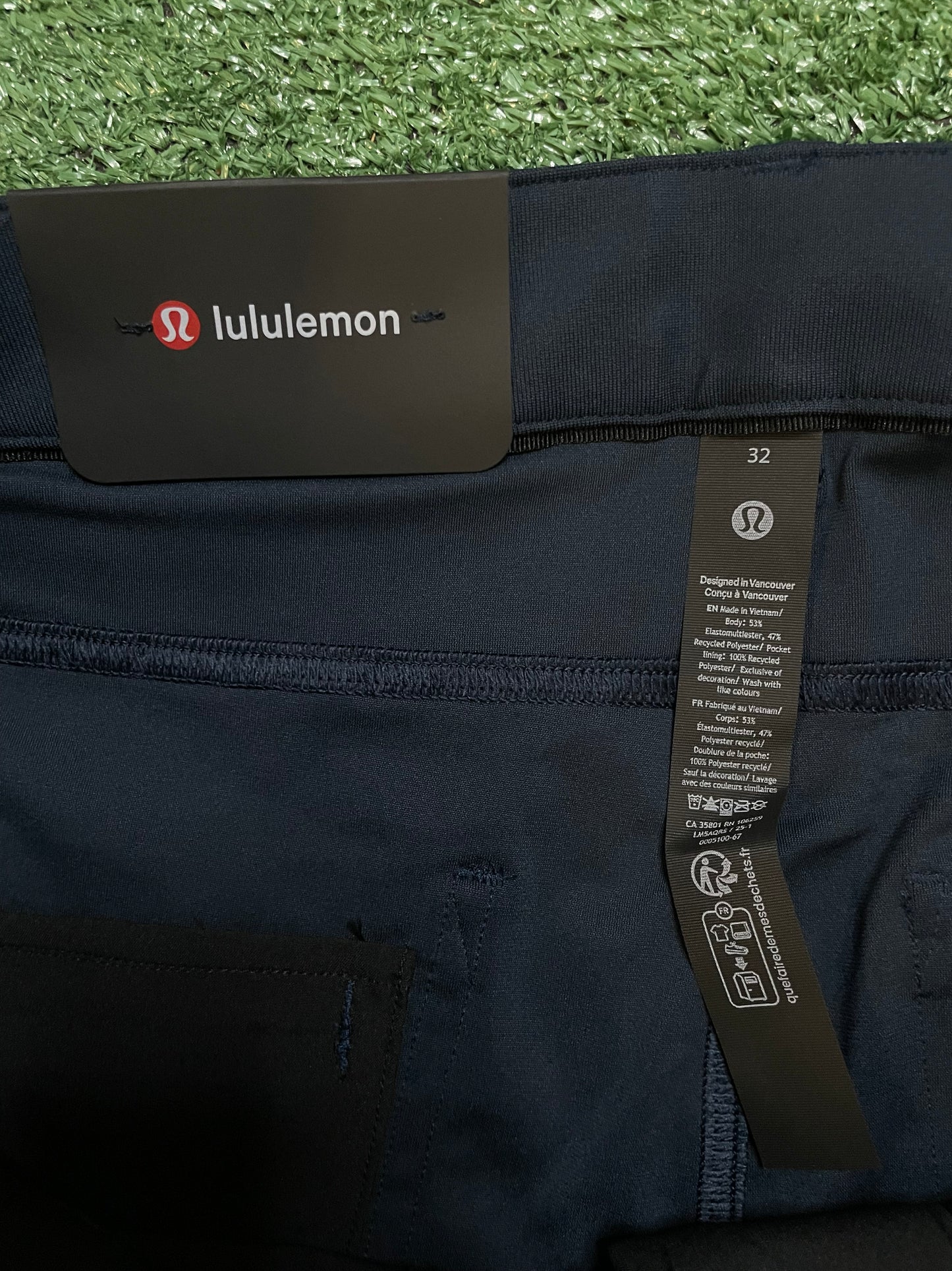 lululemon ABC 5 pocket pant true navy
