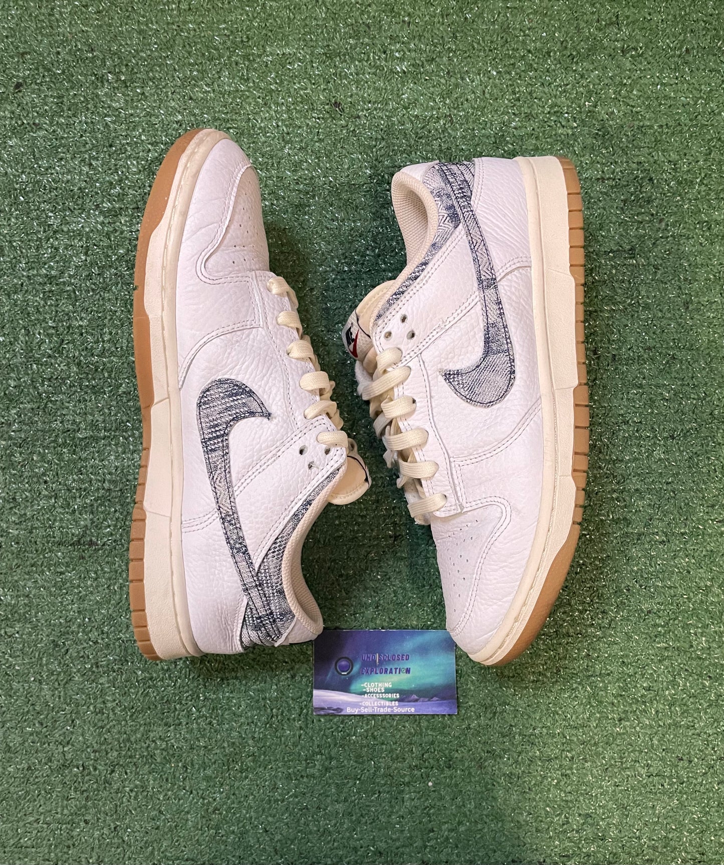 Nike Dunk low washed denim size 9.5men/11women