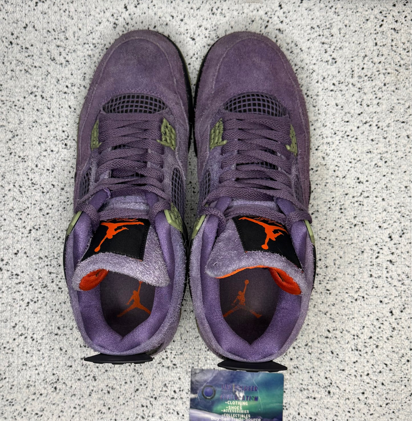 Jordan 4 Purple Canyon 10 Men “Preowned”
