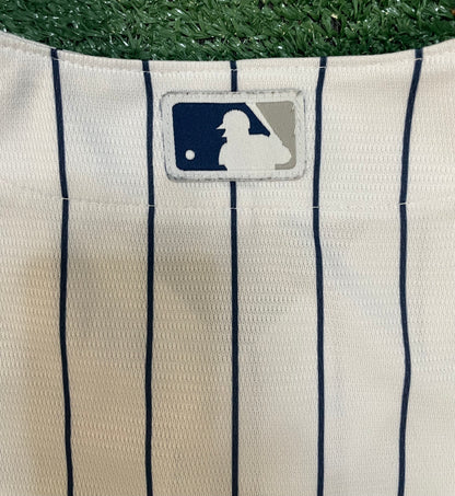 New York Yankees pinstripe white and navy jersey