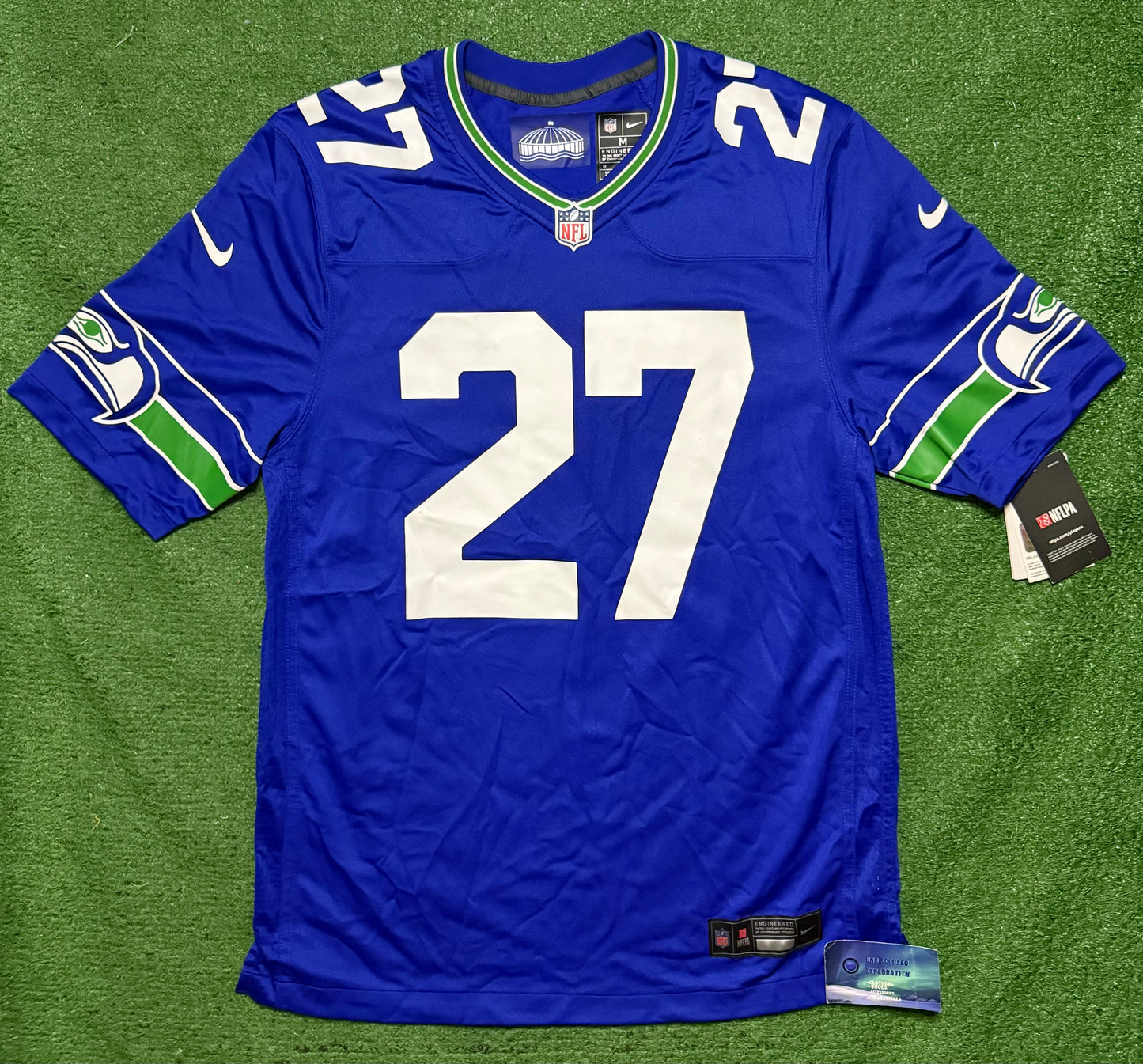 Seattle Seahawks Nike ThrowBack Jersey Tariq Woolen