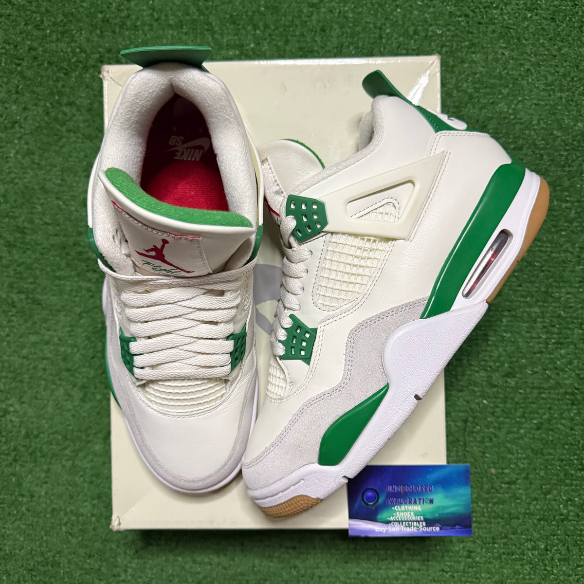 Jordan 4 SB Pine Green 8 Men “Preowned”