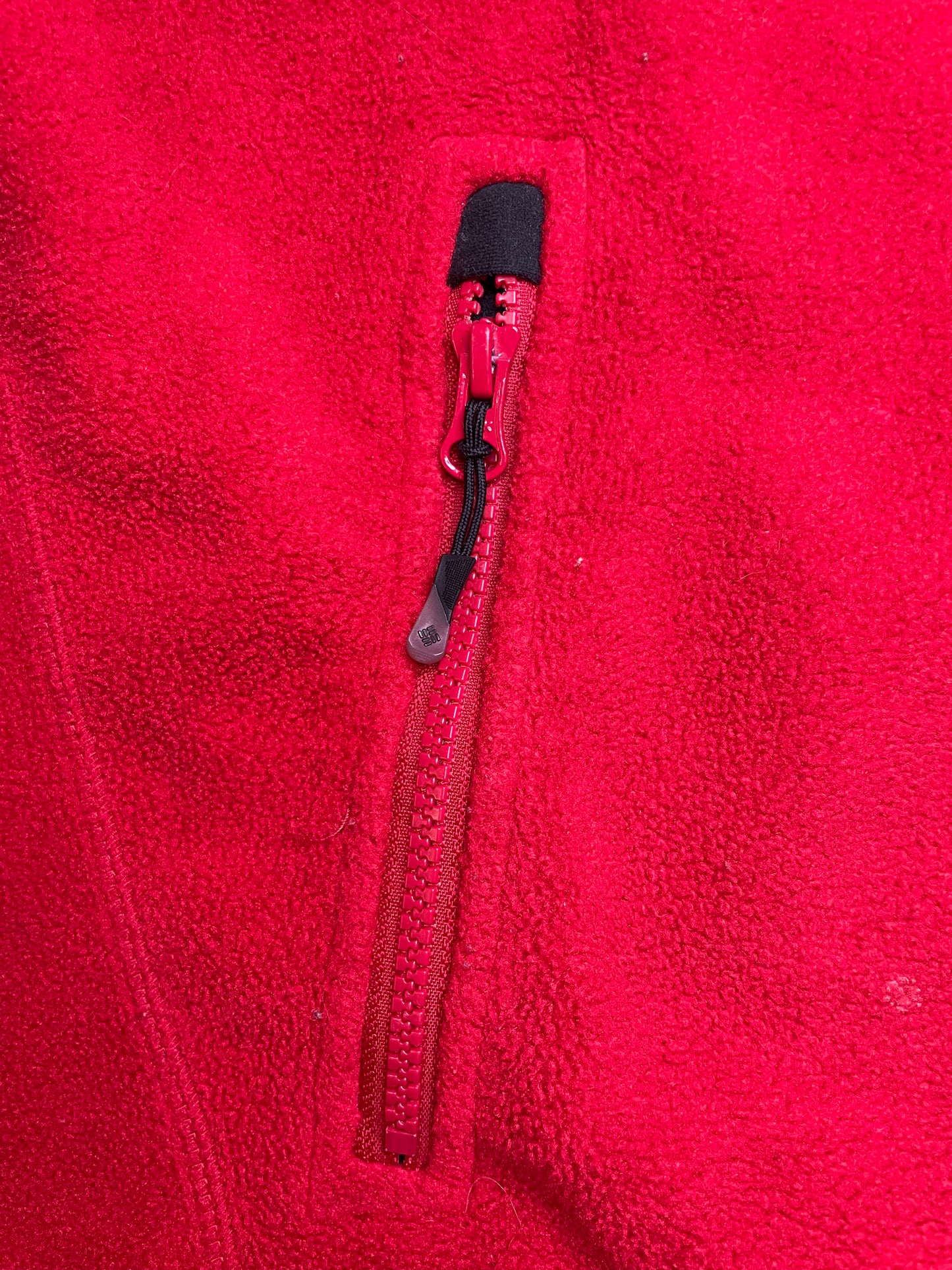 Vintage Columbia titanium red fleece