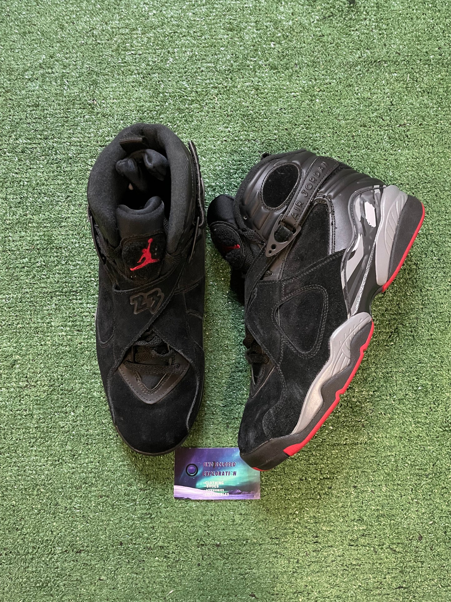 Air Jordan 8 bred size 10men/11.5women