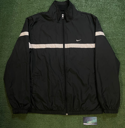 Nike black and white track jacket