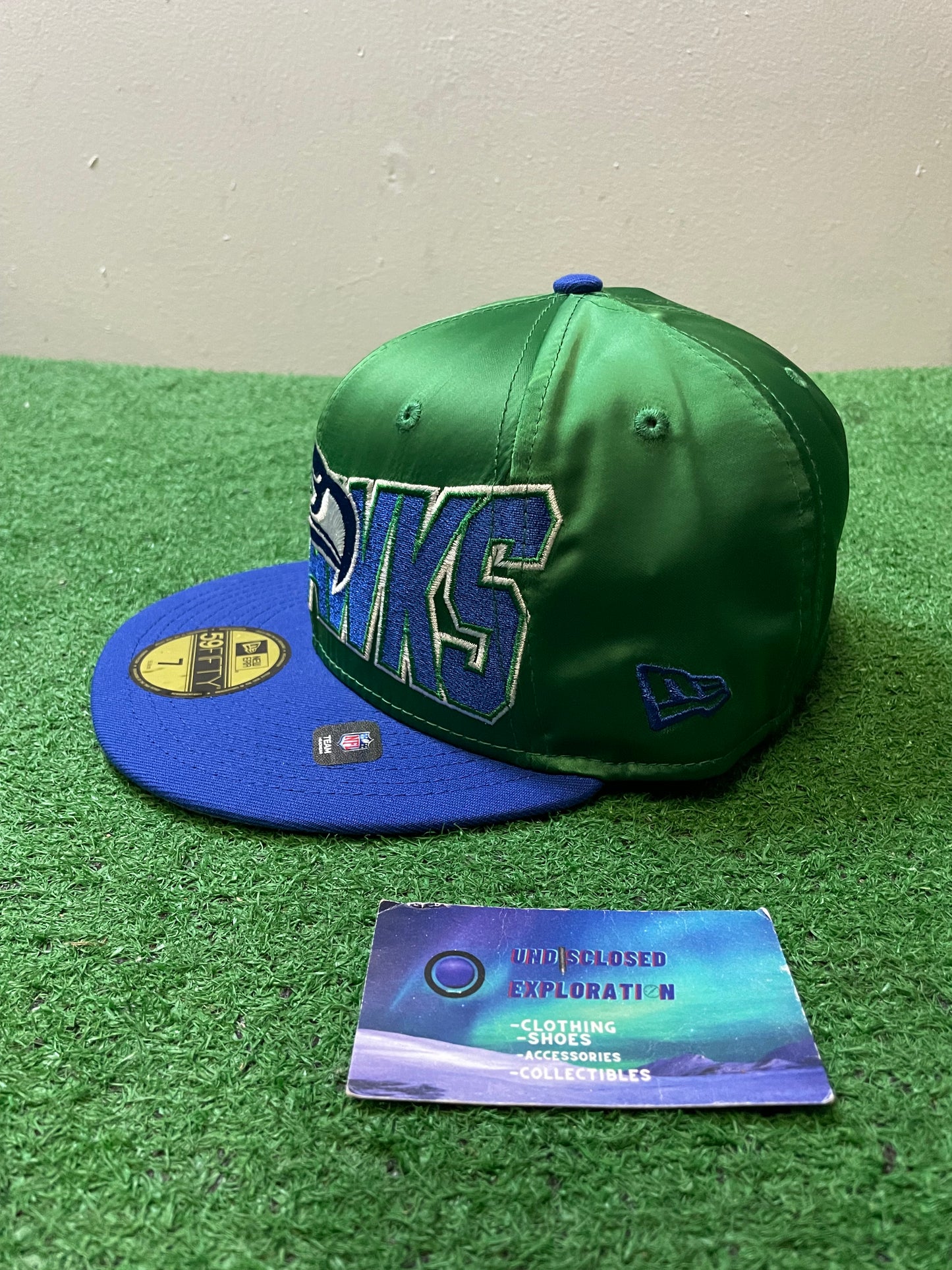 Seattle Seahawks satin fitted hat