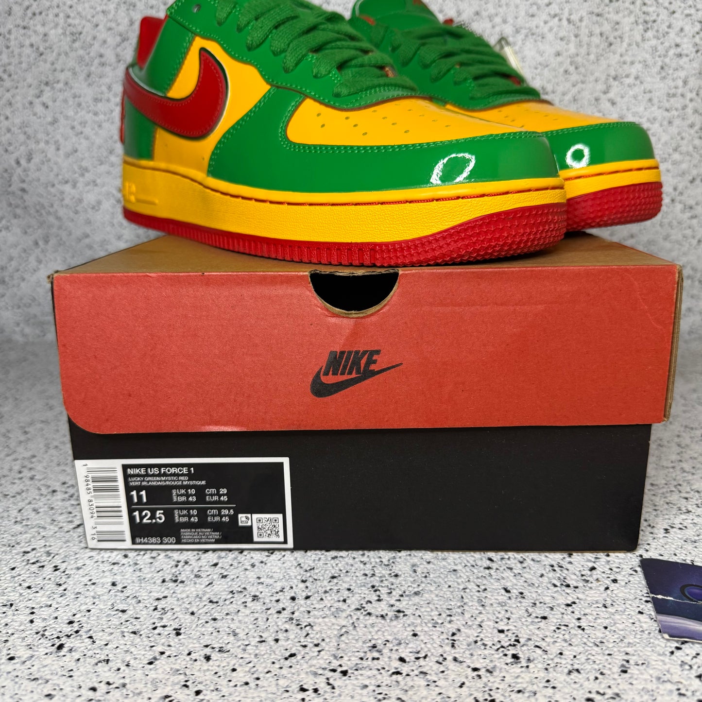 Nike Air Force 1 Lil Yachty Concrete Boys Lucky Green 11 Men “Preowned”