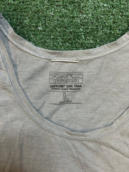 Patagonia capilene cool trail grey tank top