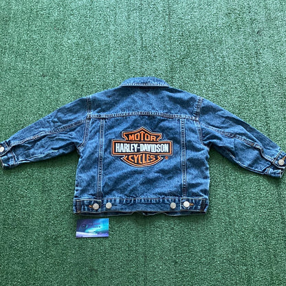 Vintage Toddlers Harley Davidson Denim Jacket