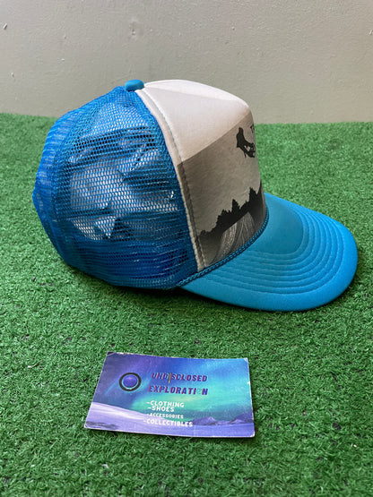 Truckee Bike Park blue and white mesh hat