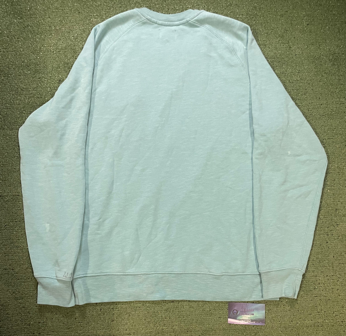 L.L. Bean light blue pocket crewneck