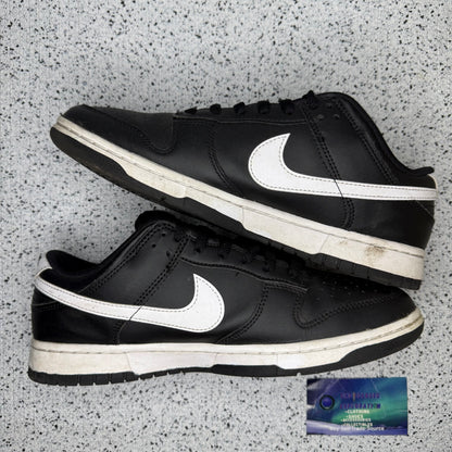 Nike Dunk Low Reverse Black White 9 Men “Preowned”