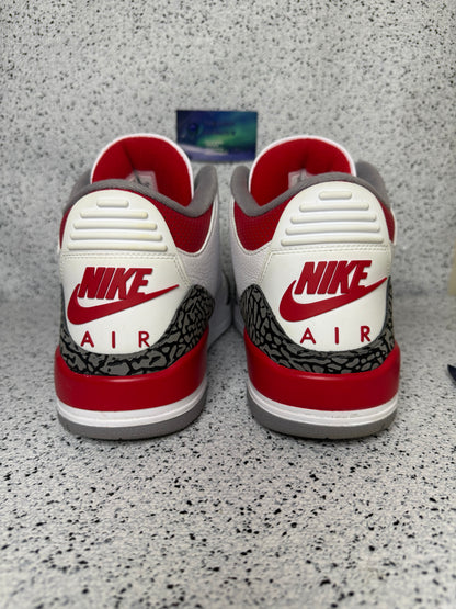 Jordan 3 Fire Red 12 Men/13.5 Women “Preowned”