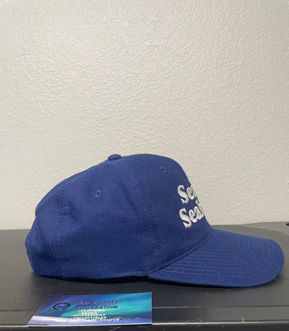 Vintage 1970s Seattle Seahawks blue and white hat