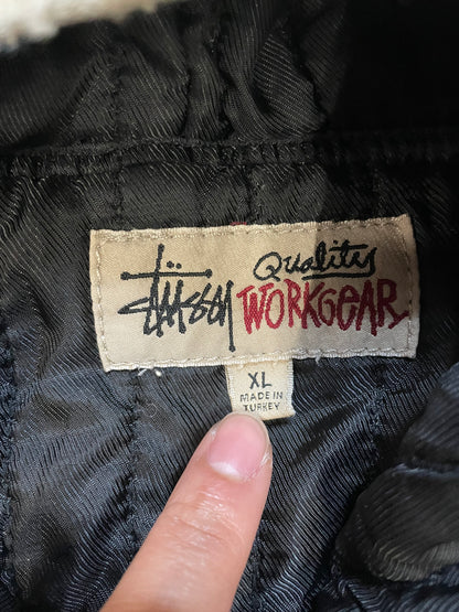 Stussy Canvas Needle Punch Work tan Jacket