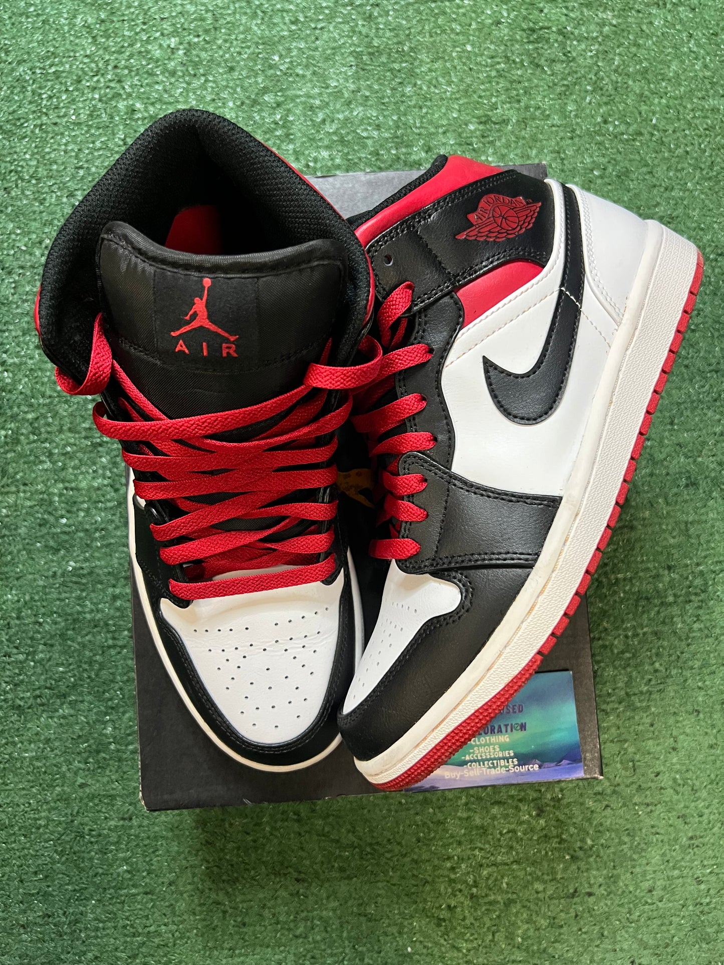 Air Jordan 1 gym red black toe size 8men/9.5women