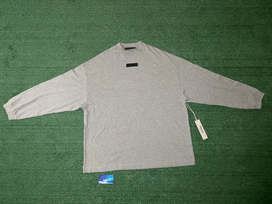 Fear of god essentials dark heather oatmeal longsleeve