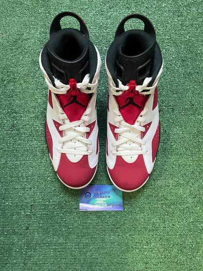 Jordan 6 carmine 2014 size 10.5men/12women