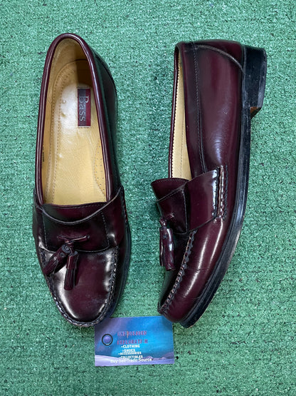 classic burgundy leather tassel loafers G.H. Bass & Co size 11men/12.5women