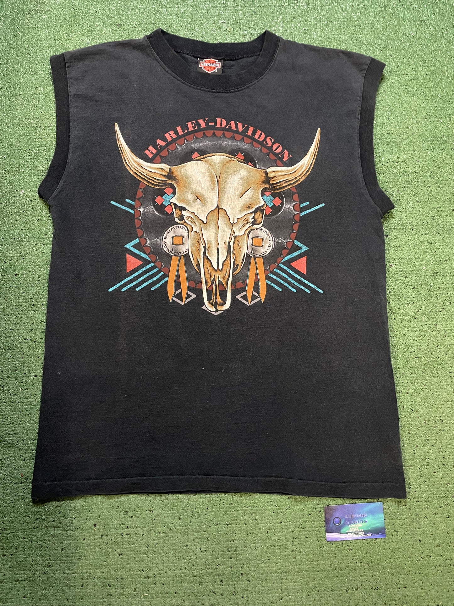 Vintage 1990s Harley Davidson skull Tennessee sleeveless tee