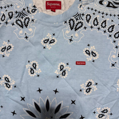 Supreme Light Blue Bandana Shirt