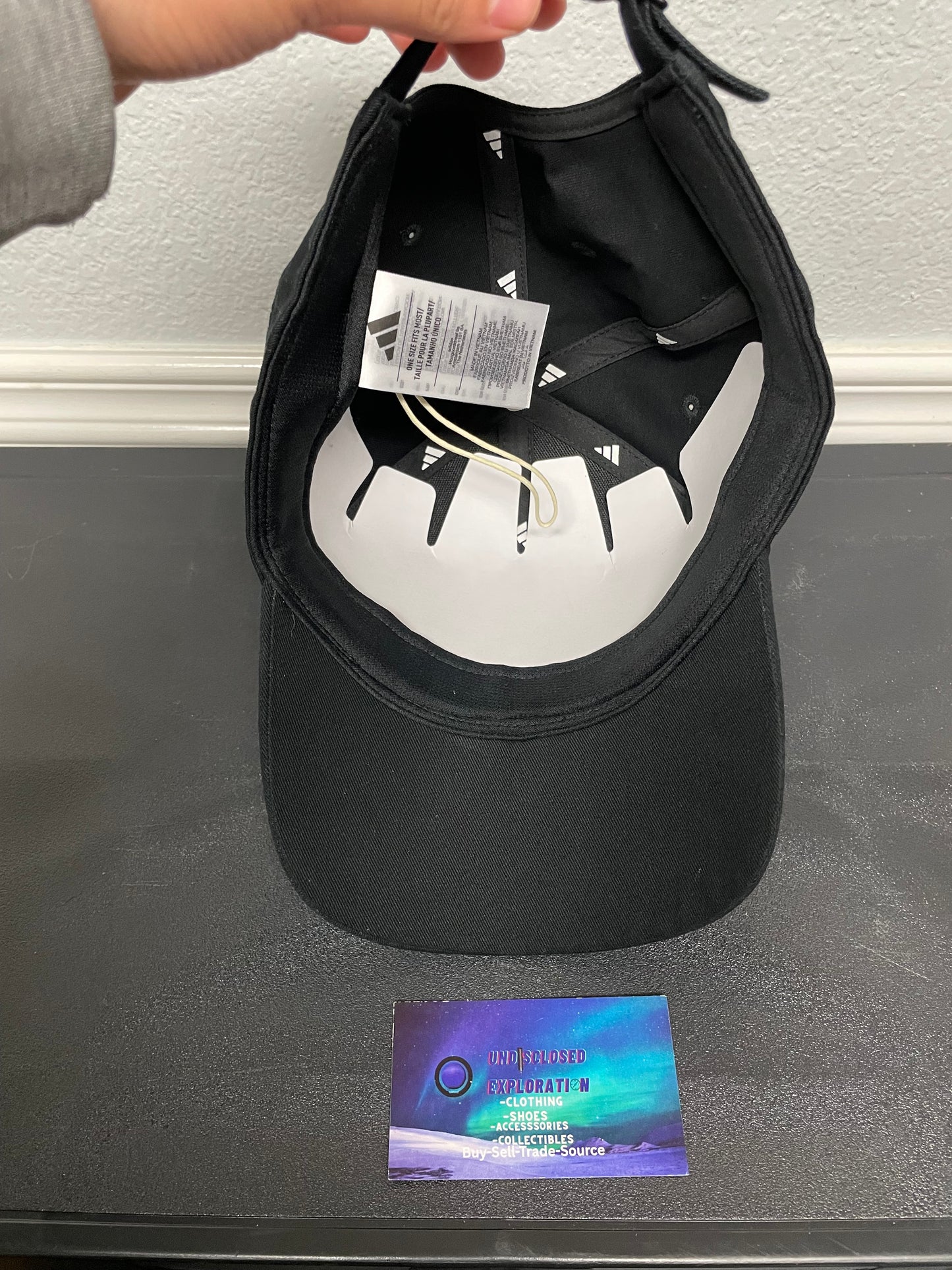Adidas Argentina 3 stripes black hat