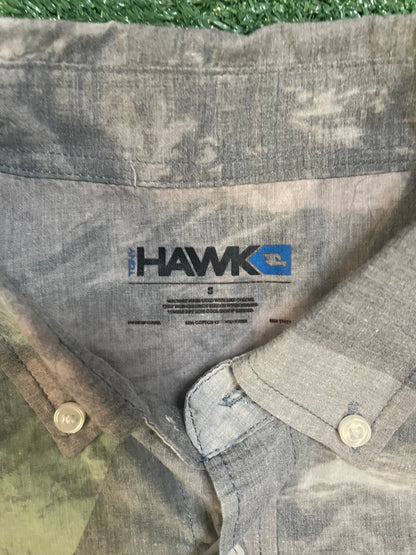 Vintage Camo Tony Hawk button up tee